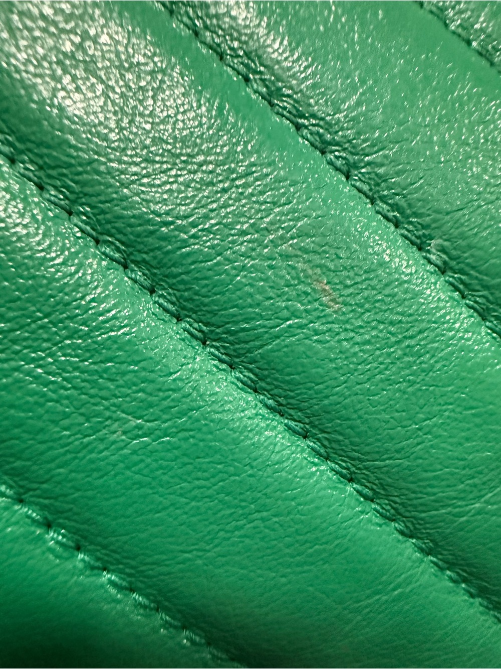 Gucci GG Marmont Small Camera Bag Green Matelassé Leather Crossbody Dustbag - Picture 13 of 15